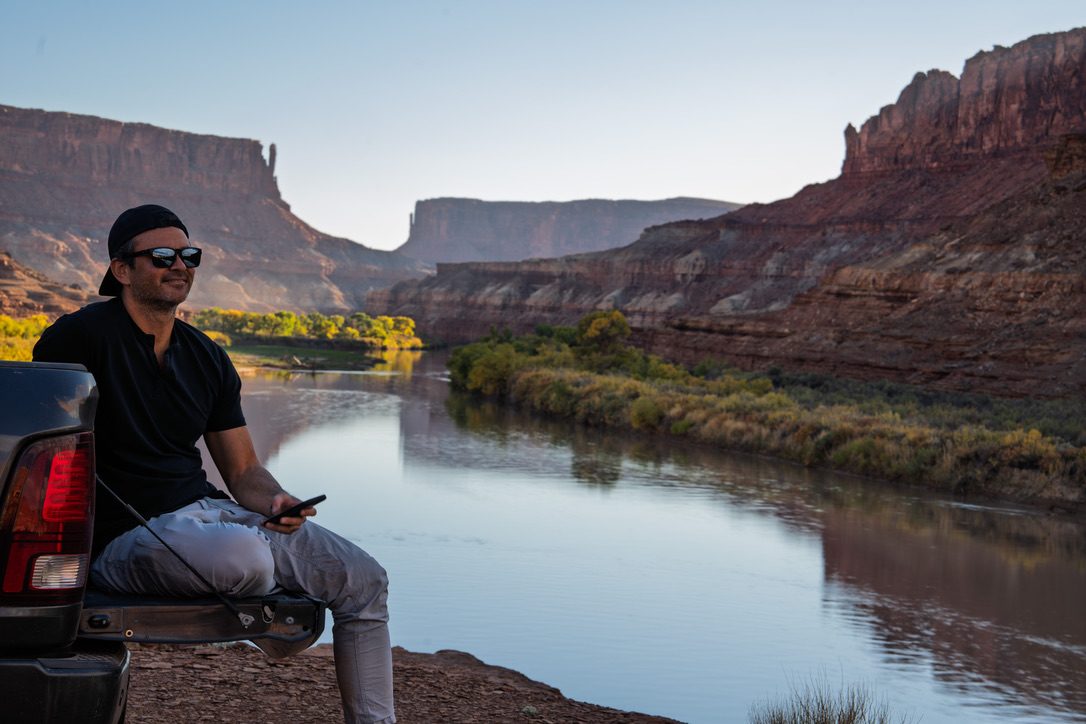 Chris Newton in canyon country